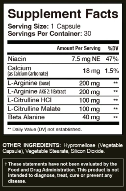 Honey Pezil Supplement Facts