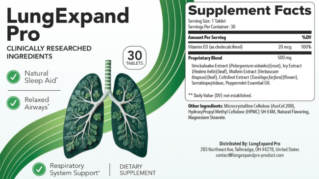 lung-Expand-Pro supplement facts